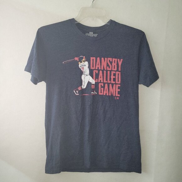 Breaking‎ T Shirt Mens M Blue Dansby Called Game Baseball Graphic Tee Swanson - Picture 1 of 8